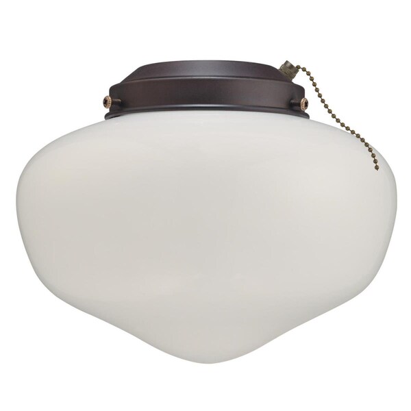 Westinghouse Ceiling Fan -Light Kit LED Schoolhouse ORB Finish White Opal Glass Damp 7784600 - main